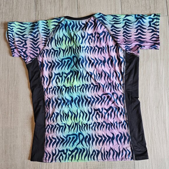 TomboyX - Swim Rash Guard Cap Sleeve - Head Over Eels - Picture 2 of 4